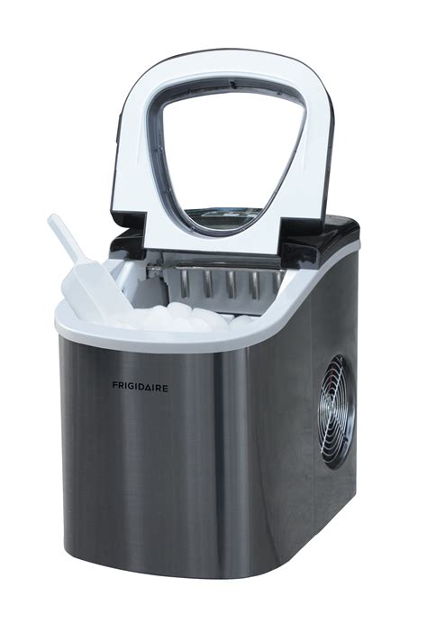Discover the Revolutionary Frigidaire Portable Self-Cleaning Ice Maker in Black Stainless Steel
