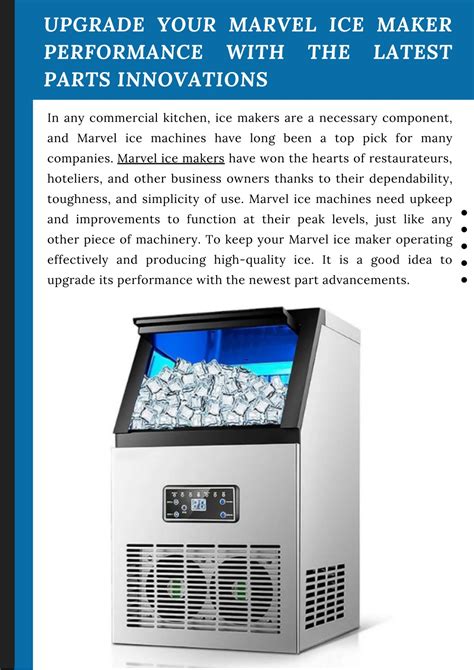 Discover the Wonders of the Marvel Ice Maker: A Revolutionary Appliance for Your Culinary Adventures