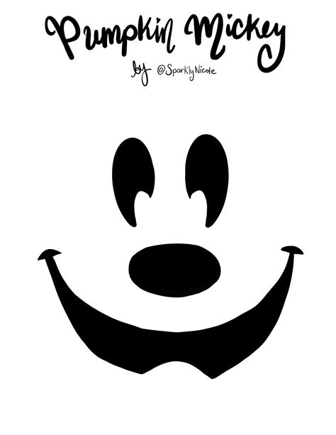 Disney Pumpkin Stencil Printable