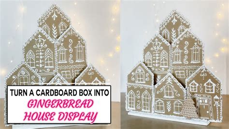 Diy Cardboard Gingerbread House Template