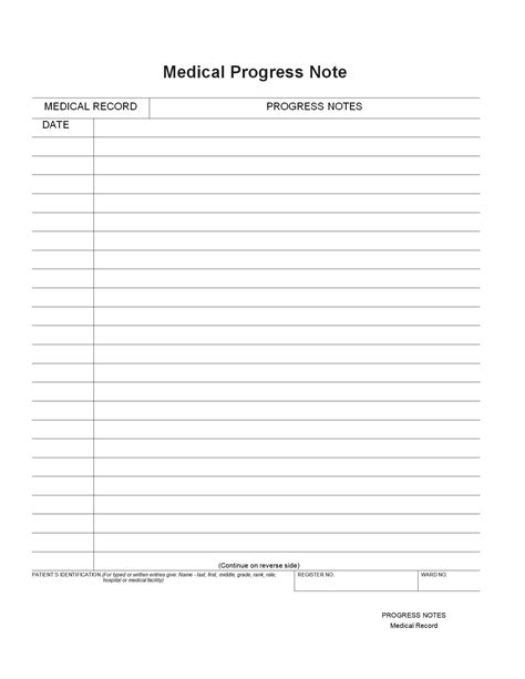 Doctors Progress Notes Template