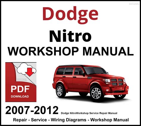 Dodge 2006 2011 Nitro Workshop Repair Service Manual 10102 Quality