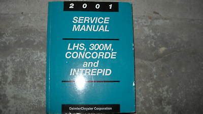 Dodge 300m Concorde Intrepid Repair Shop Manual