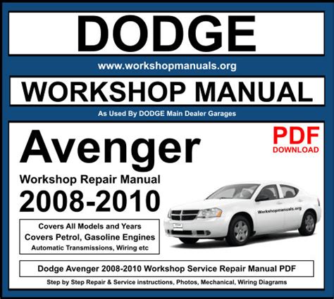 Dodge Avenger 2009 Workshop Service Repair Manual Download