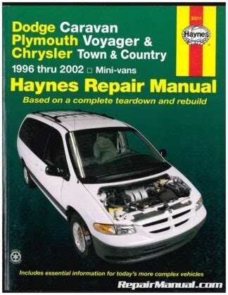 Dodge Caravan Town Country Plymouth Voyager Service Repair Manual 1994 1995