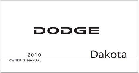 Dodge Dakota 2010 Repair Service Manual