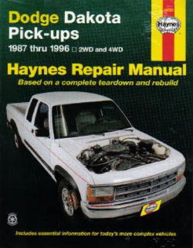 Dodge Dakota Service Repair Manual Pdf 1987 1996