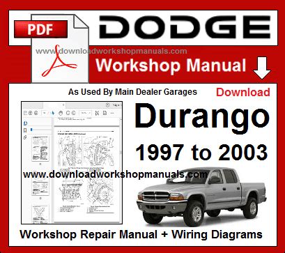 Dodge Durango 2000 2001 2002 2003 Service Repair Workshop Manual Pdf