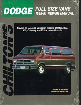 Dodge Full Size Van 1989 1998 Service Repair Manual