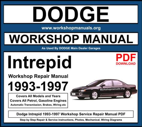 Dodge Intrepid 1993 1997 Factory Service Repair Manual Pdf