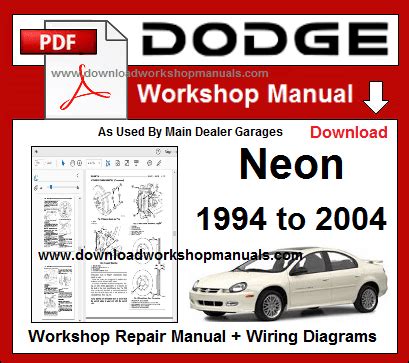 Dodge Neon 2001 Service And Repair Manual