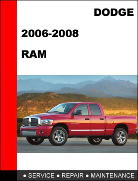 Dodge Ram 2006 2008 Service Repair Manual Download