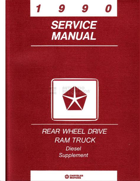 Dodge Ram Truck 1990 Service Repair Workshop Manual