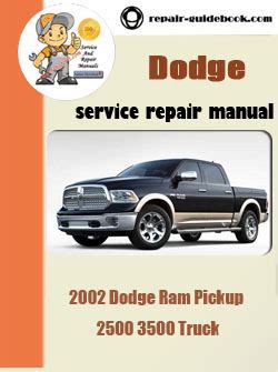 Dodge Ram Truck 2500 3500 2002 Service Repair Manual