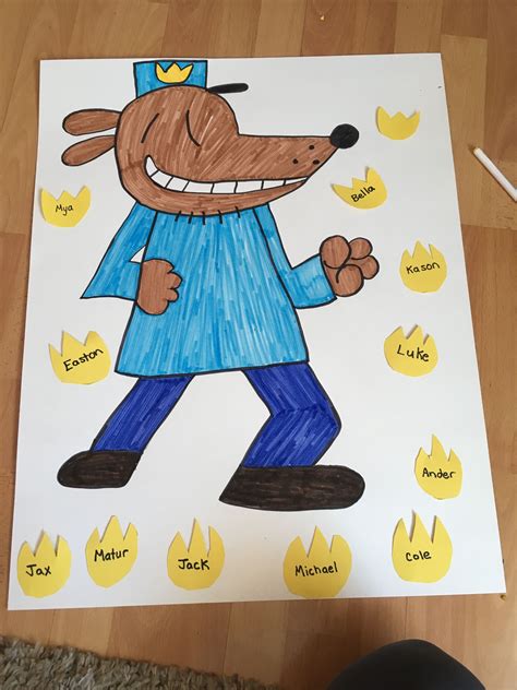 Dog Man Badge Template