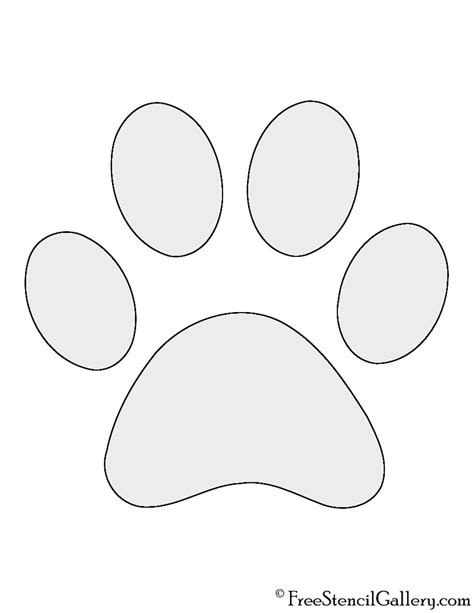 Dog Print Template