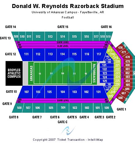 Donald W Reynolds Stadium Seating Chart