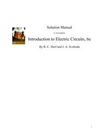 Dorf Svoboda Electric Circuits Solutions Manual 5