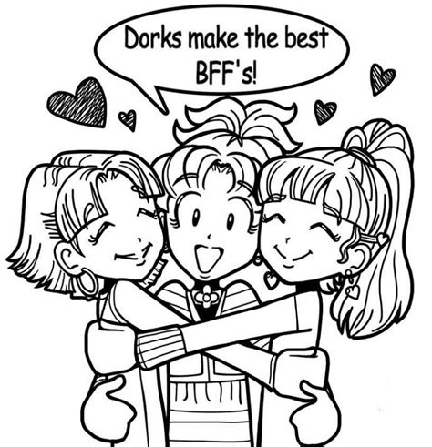 Dork Diaries Printable Coloring Pages