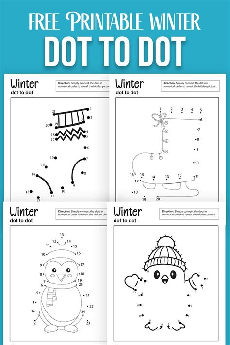 Dot To Dot Winter Printable First Grade