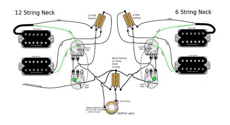 Double Neck Guitar Wiring Diagram