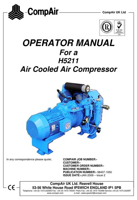 Down Load Compair Compressor Manual