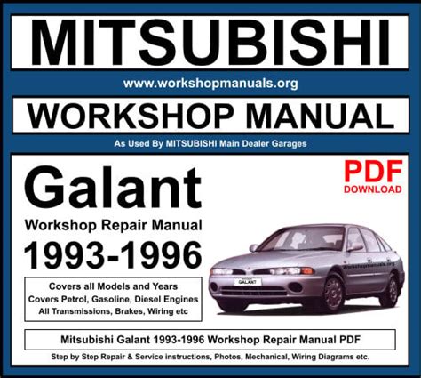 Download 1990 2000 Mitsubishi Galant Repair Service Manual