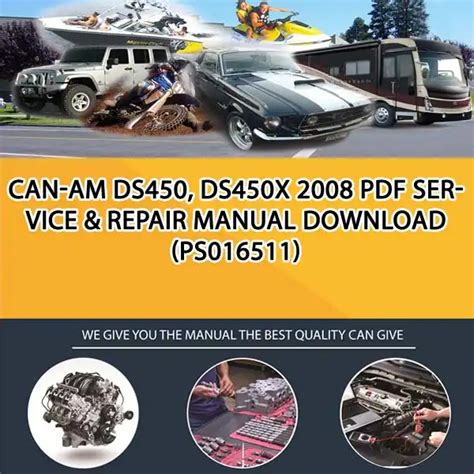 Download 2008 Can Am Ds450 Ds450x Service Repair Manual 450