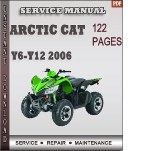 Download Arctic Cat Y6 Y12 Youth Y 6 Y 12 50 90 Atv 2006 Service Repair Workshop Manual