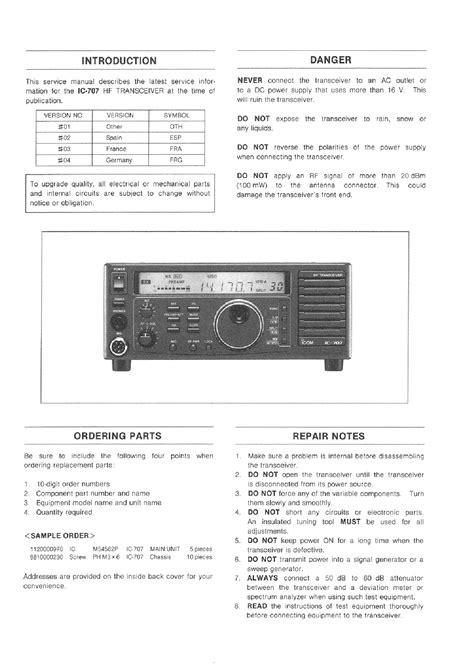 Download Icom Ic 707 Service Repair Manual