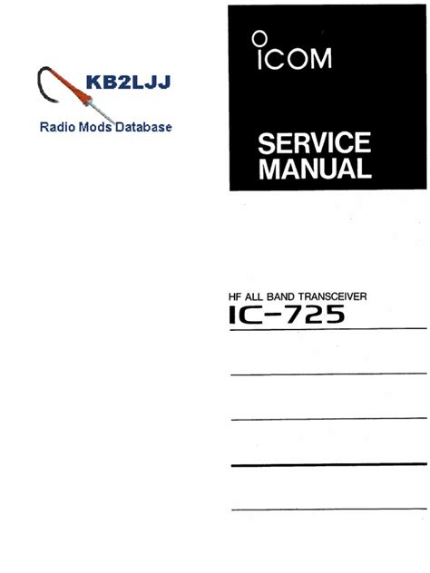 Download Icom Ic 725 Service Repair Manual