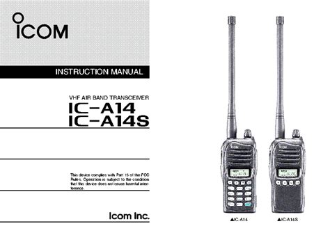 Download Icom Ic A14 Service Repair Manual