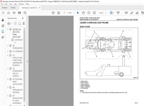 Download Komatsu D51ex 22 D51px 22 Dozer Crawler Service Repair Shop Manual