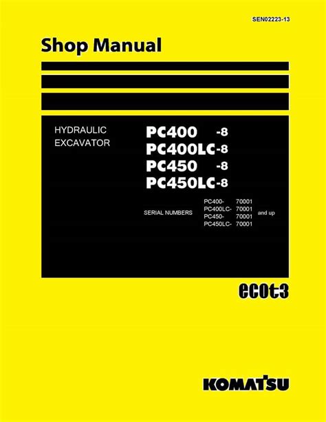 Download Komatsu Excavator Pc400lc 8 Pc400 Service Repair Workshop Manual