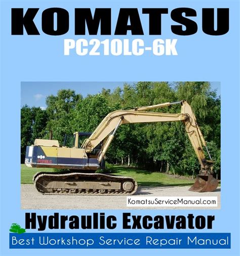 Download Komatsu Pc210lc 6k Pc210 6k Excavator Service Shop Manual