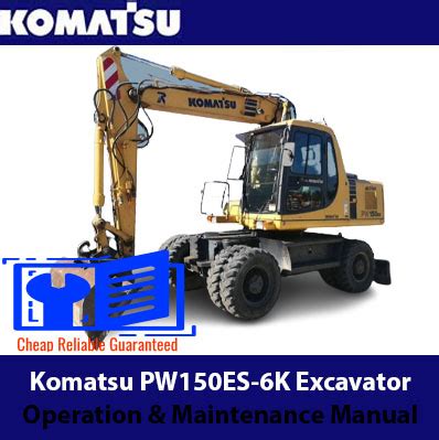 Download Komatsu Pw150es 6k Excavator Service Shop Manual