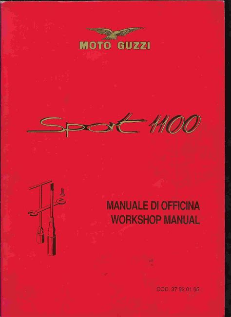 Download Moto Guzzi Sport 1100 Carb Motoguzzi Service Repair Workshop Manual