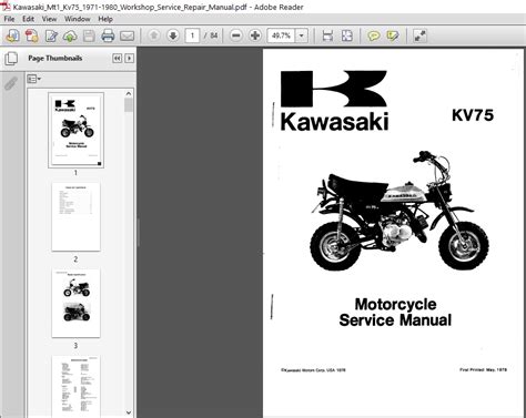 Download Now Kv75 Kv 75 71 80 Service Repair Workshop Manual Instant Download