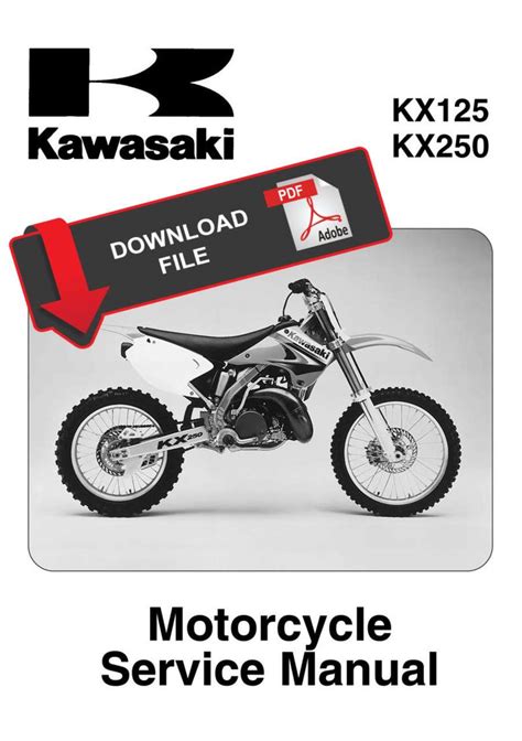 Download Now Kx125 Kx 125 2003 2004 2005 Service Repair Workshop Manual Instant Download