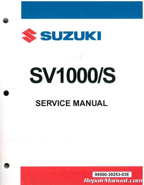 Download Now Suzuki Sv1000 Sv 1000 2003 2005 Service Repair Workshop Manual