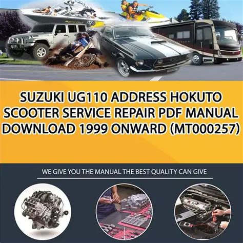 Download Now Suzuki Ug110 Ug 110 Address Service Repair Workshop Manual