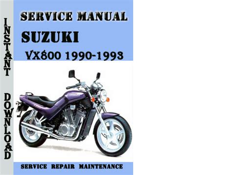 Download Now Suzuki Vx800 Vx 800 1990 1993 Service Repair Workshop Manual