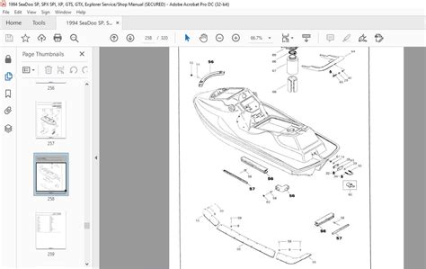 Download Seadoo Sea Doo 1994 Sp Spx Spi Xp Gts Gtx Explorer Service Repair Manual