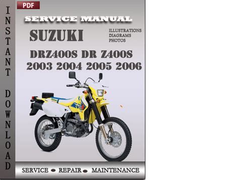 Download Service Manual 2004 Suzuki Drz400s