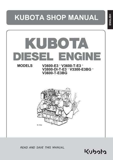 Download Service Repair Manual Kubota V3600 Sm