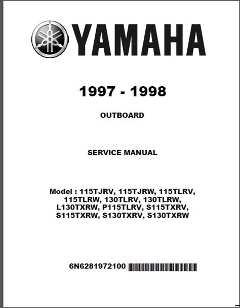 Download Service Repair Manual Yamaha 115 130 Hp 1998