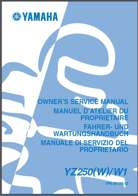 Download Service Repair Manual Yamaha Yz250 2006