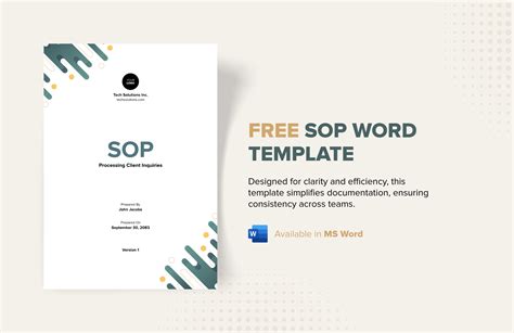 Download Sop Template Word