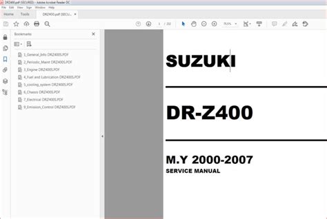 Download Suzuki Drz400 Dr Z400 Drz 400 00 09 Service Repair Workshop Manual