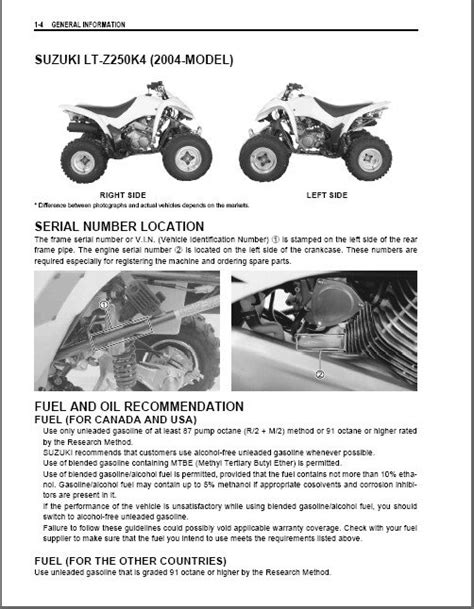 Download Suzuki Quadsport 250 Lt Z250 Ltz250 2004 2009 Service Repair Manual